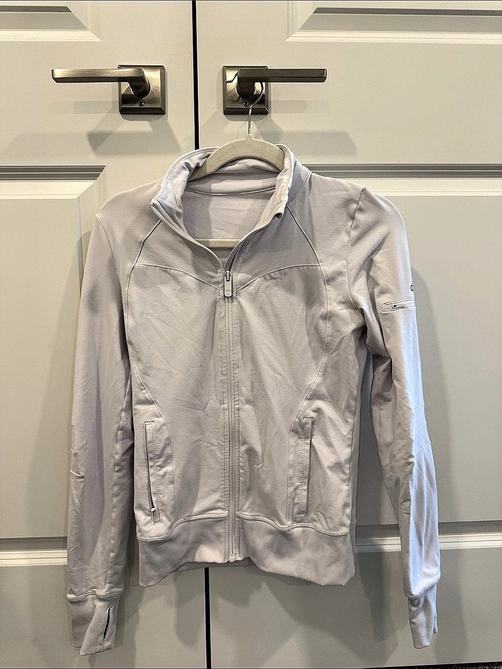 alo White Full-Zip Jacket Like New